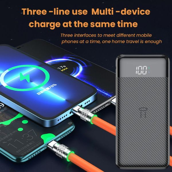 Powerbank Li-Po 10.000 mAh cu Display LED și Cablu Fast Charge 3 în 1 – Soluția ta portabilă pentru încărcare rapidă [7]