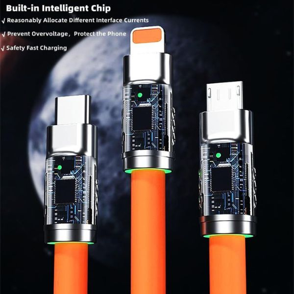 Powerbank Li-Po cu Display LED 10000 mAh 2 X USB 1 X USB-C si Cablu de incarcare Fast Charge 3 in 1 120 W 2 m – IoArtify.ro [5]