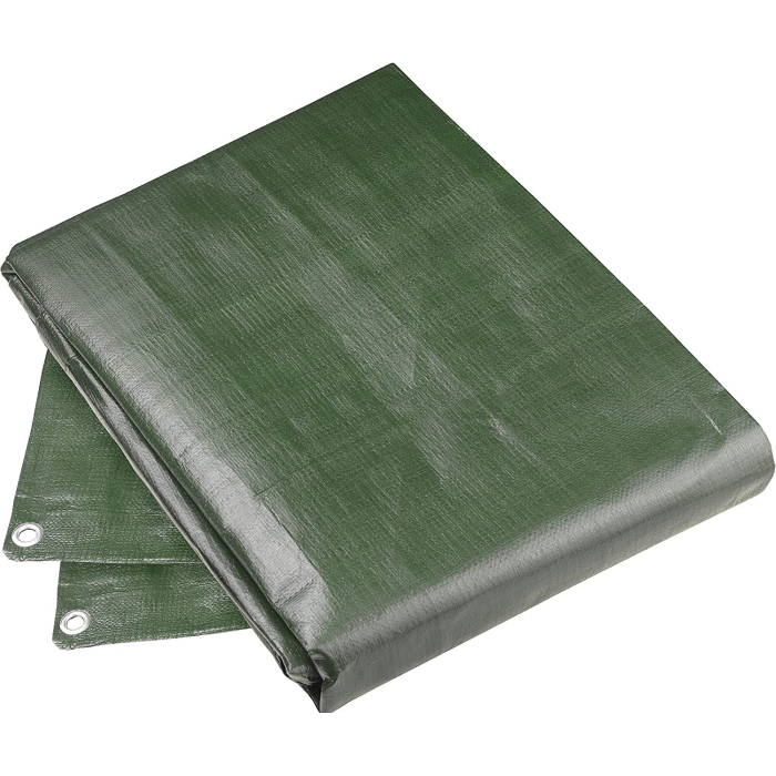 Prelata Impermeabila cu ochiuri metalice de prindere dimensiune 6,0m x 8,0m densitate 120g/m2 culoare verde – IoArtify.ro [5]