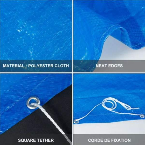 Prelata Universala pentru Acoperire Piscine Rotunde cu Diametru 305 cm Material PVC Impermeabila - IoArtify.ro [3]