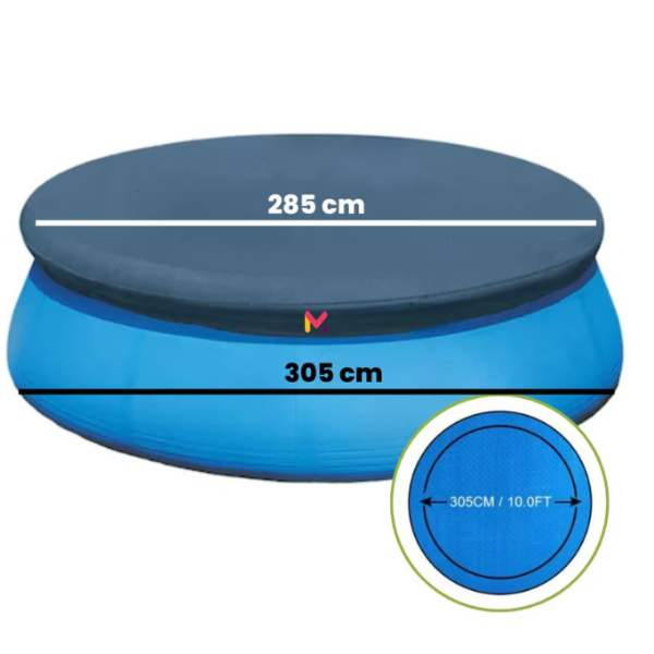Prelata Universala pentru Acoperire Piscine Rotunde cu Diametru 305 cm Material PVC Impermeabila - IoArtify.ro [4]