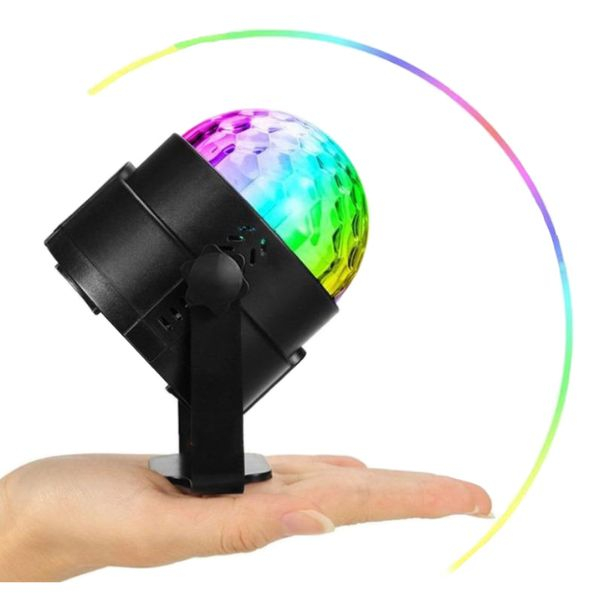Transformă-ți petrecerea cu Proiector Disco LED RGB cu Senzor de Sunet – efecte spectaculoase și iluminare vibrantă! [8]
