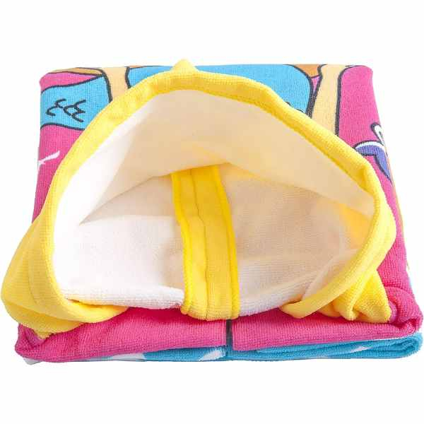 Prosop de Baie Pentru Copii Tip Halat din Microfibra 250 g/m² 58 x 57 cm Model cu Sirena - IoArtify.ro [5]