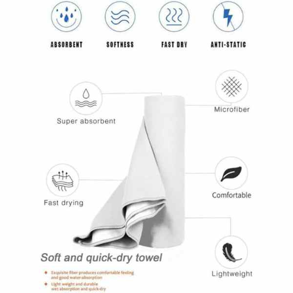 Prosop pentru Plaja Model Sirena Microfibra Uscare Rapida 266 g pe metru patrat 150 x 70 cm Roz - IoArtify.ro [5]