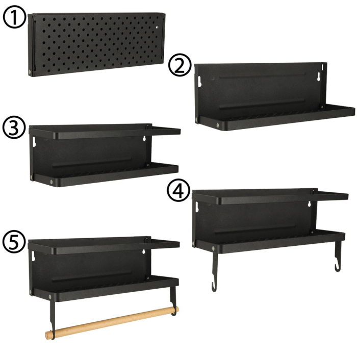 Raft magnetic de frigider 2in1 pentru condimente si prosop de bucatarie cu capacitate de 5 kg - IoArtify.ro [7]