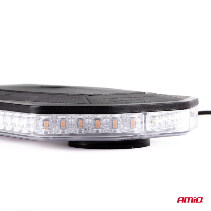 Rampa luminoasa girofar culoare Orange 48 LED-uri IP56 alimentare 12/24V montaj cu magnet – IoArtify.ro [6]