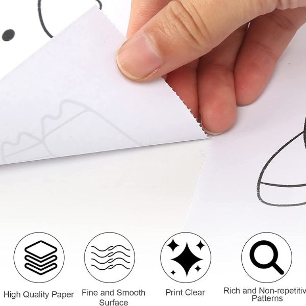 Rola hartie auto-adeziva si decupabila pentru desenat si colorat 3 metri x 30 centimetri Model cu printese – IoArtify.ro [5]