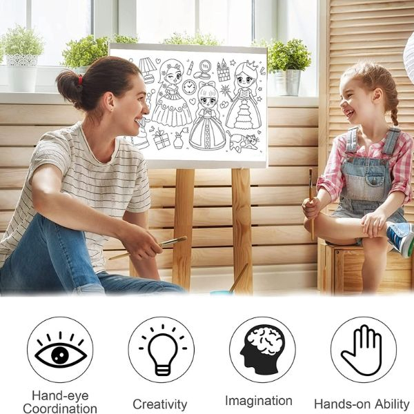 Rola hartie auto-adeziva si decupabila pentru desenat si colorat 3 metri x 30 centimetri Model cu printese – IoArtify.ro [4]