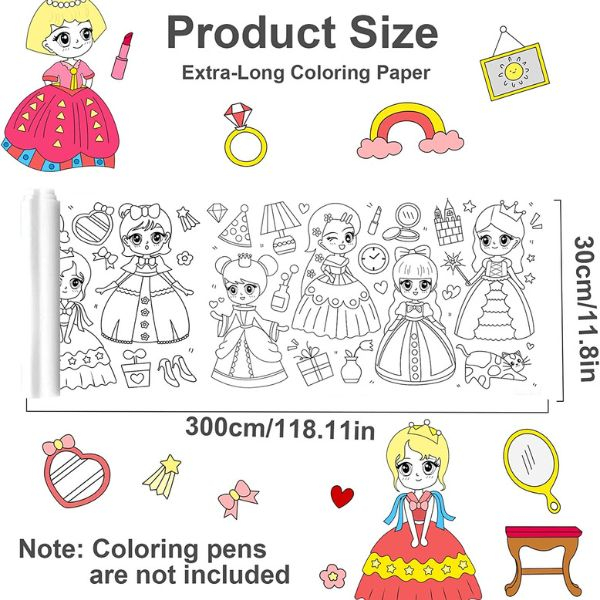 Rola hartie auto-adeziva si decupabila pentru desenat si colorat 3 metri x 30 centimetri Model cu printese – IoArtify.ro [2]