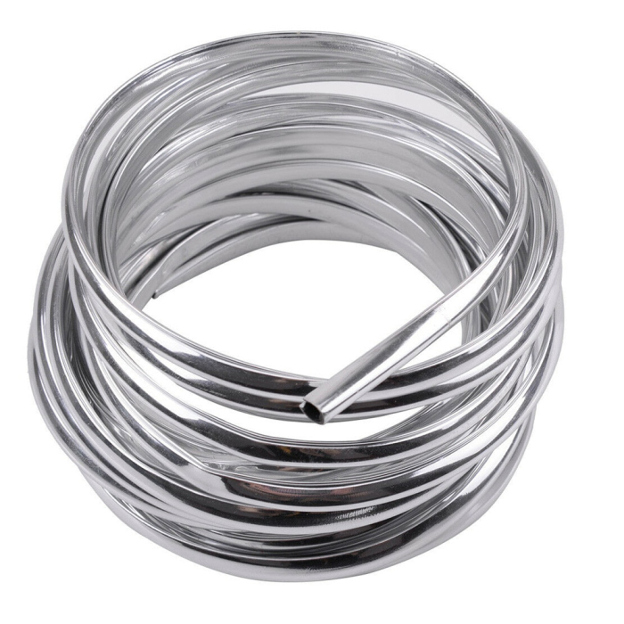 Rola Ornament Auto de tip U pentru muchii sau grila ventilatie 15 metri liniari culoare Crom SILVER – IoArtify.ro [2]