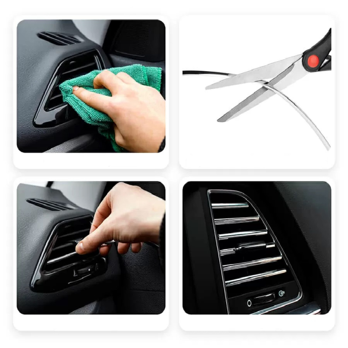 Rola Ornament Auto de tip U pentru muchii sau grila ventilatie 15 metri liniari culoare Crom SILVER – IoArtify.ro [4]