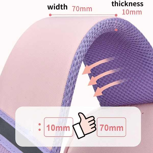 Rucsac Mercaton din Material Oxford cu Jucarie de Plus 35 L cu Bretele Căptușite 45x32x17 cm Roz cu Mov – IoArtify.ro [7]