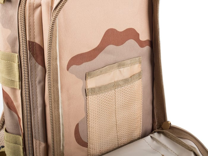 Rucsac tactic militar Capacitate 30 litri Impermeabil Nuante Bej Camuflaj 43x24x25 cm – IoArtify.ro [6]