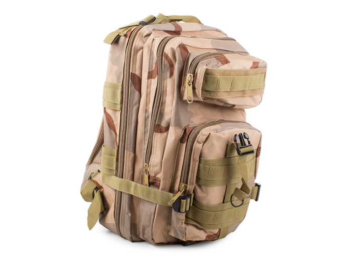 Rucsac tactic militar 30L, impermeabil, camuflaj bej, rezistent și multifuncțional pentru aventuri și activități outdoor [4]