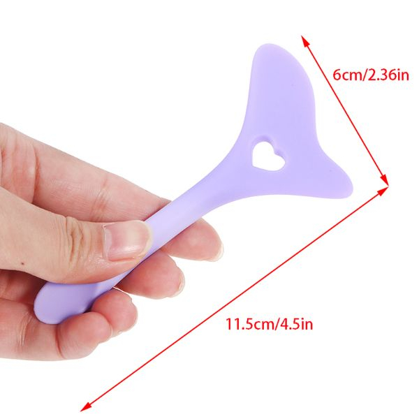 Sablon multifunctional 4in1 Eyeliner din silicon pentru machiaj Mov cu design ergonomic – IoArtify.ro [6]