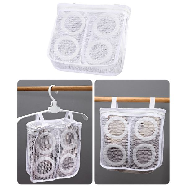 Saculet pentru spalarea si uscarea pantofilor ce necesita o protectie ridicata Alb 28 x 27 cm - IoArtify.ro [9]