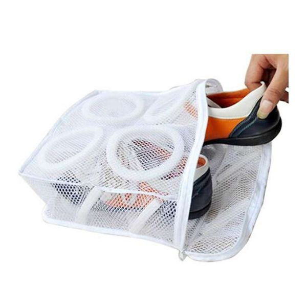 Saculet pentru spalarea si uscarea pantofilor ce necesita o protectie ridicata Alb 28 x 27 cm - IoArtify.ro [2]