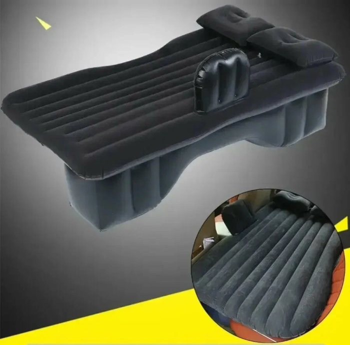 Saltea gonflabila pentru bancheta spate auto dimensiune 138 x 85 cm cu pompa electrica inclusa culoare Neagra - IoArtify.ro [6]