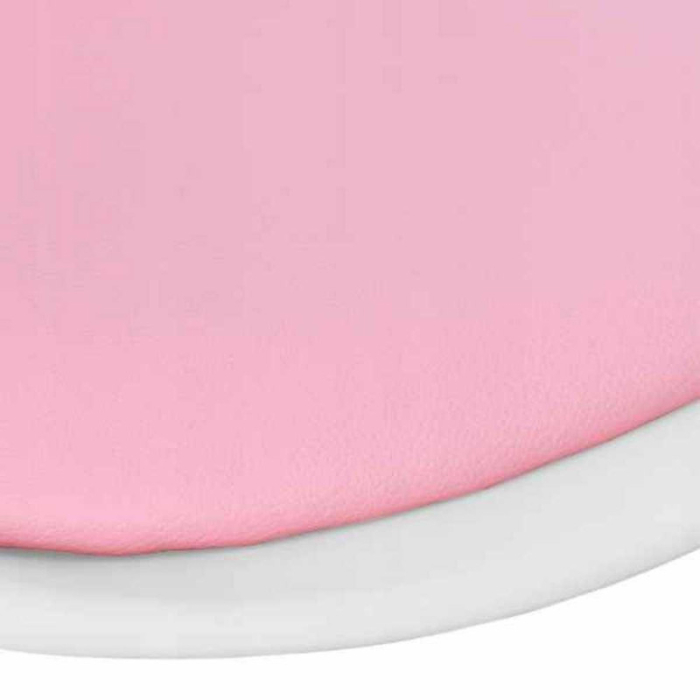 Scaun de Birou cu 5 Roti din Cauciuc Perna din Piele Ecologica si Sezut din PP Cadru Aluminiu 50 x 60 x 89 cm Alb cu Roz si Casti Wireless cu LED si Slot Card Model Urechi Pisica Roz – IoArtify.ro [5]