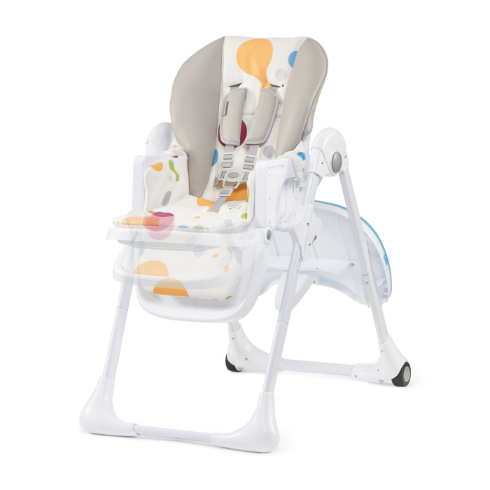 Scaun de Masa Kinderkraft Yummy Pliabil Multicolor cu Centuri de Siguranță - IoArtify.ro [5]
