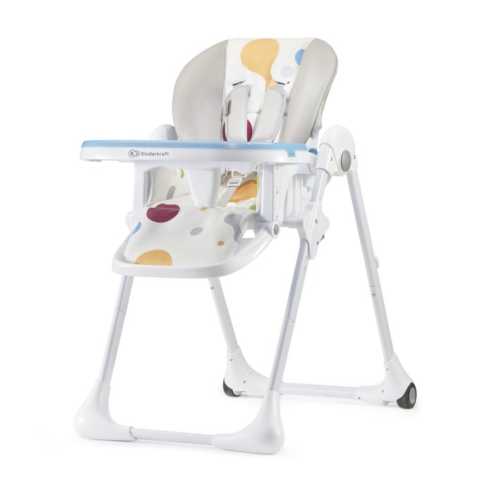 Scaun de Masa Kinderkraft Yummy Pliabil Multicolor cu Centuri de Siguranță - IoArtify.ro [8]