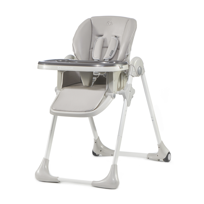Scaun de Masa Kinderkraft Yummy Pliabil Grey cu Sistem de Siguranță 5 Puncte - IoArtify.ro [8]