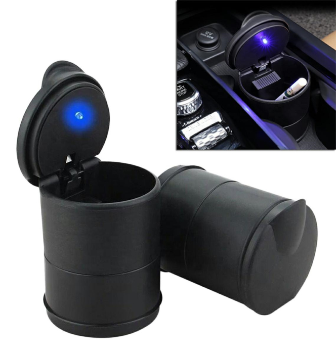 Scrumiera auto suplimentara cu iluminare LED PLS38 cu port USB - IoArtify.ro [4]