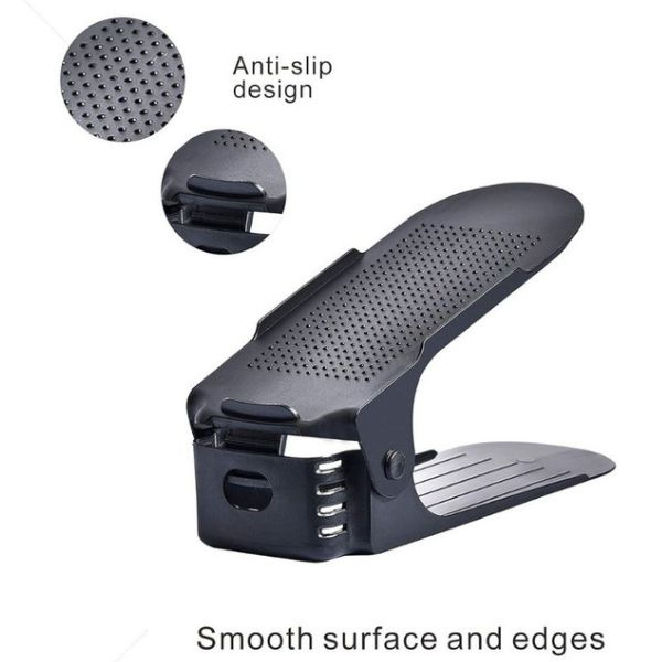 Set 20 buc Organizator Suport pentru Incaltaminte Reglabil 3 Pozitii 6x25.5x11 17 cm Negru – IoArtify.ro [4]