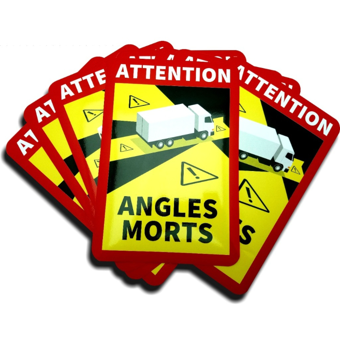 Set 10 buc. sticker autocolant Unghi Mort eticheta autocolanta pentru camioane dimensiune 17 x 25 cm – IoArtify.ro [2]