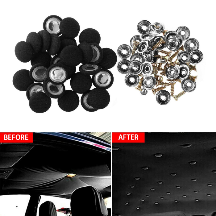 Set 12 clipsuri pentru reparatii tapiterie plafon auto culoare Negru rezistente si durabile - IoArtify.ro [3]
