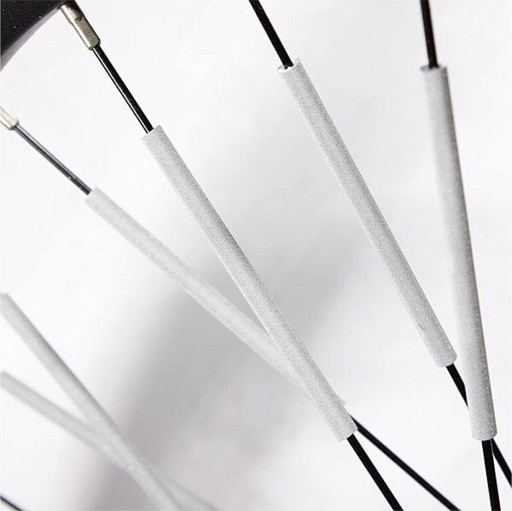 Set 12 ornamente din material reflectorizant pentru spite bicicleta culoare gri argintiu rezistente la apa - IoArtify.ro [6]