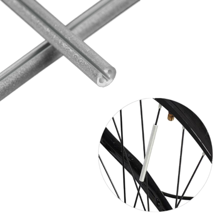 Set 12 ornamente din material reflectorizant pentru spite bicicleta culoare gri argintiu rezistente la apa - IoArtify.ro [3]