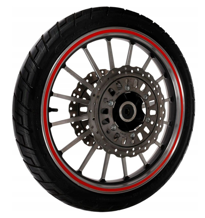 Set 16 ornamente Reflectorizante pentru jante auto moto culoare Rosie rezistente la apa - IoArtify.ro [3]