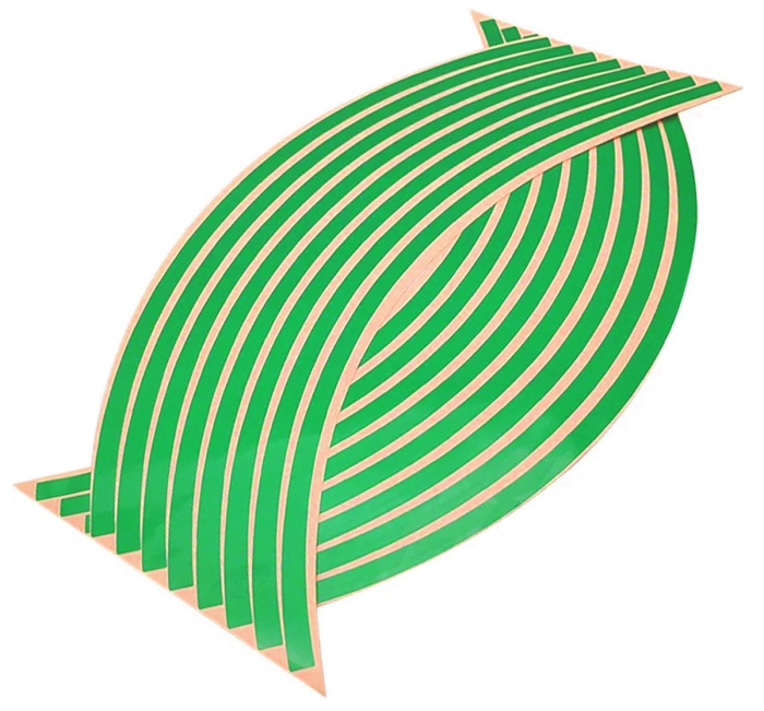 Set 16 ornamente Reflectorizante pentru jante auto moto Verde cu dimensiune standard – IoArtify.ro [3]