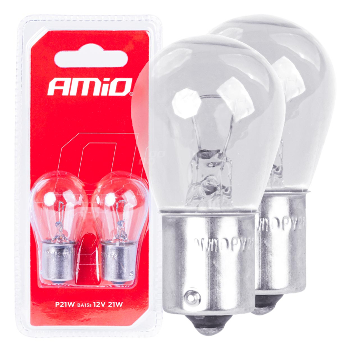 Set 2 Becuri cu Halogen P21W BA15s 12V – Lumină Clară și Omologare ECE E4 [1]