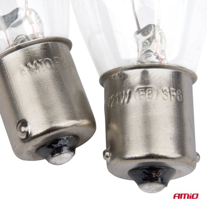 Set 2 Becuri cu Halogen P21W BA15s 12V – Lumină Clară și Omologare ECE E4 [3]