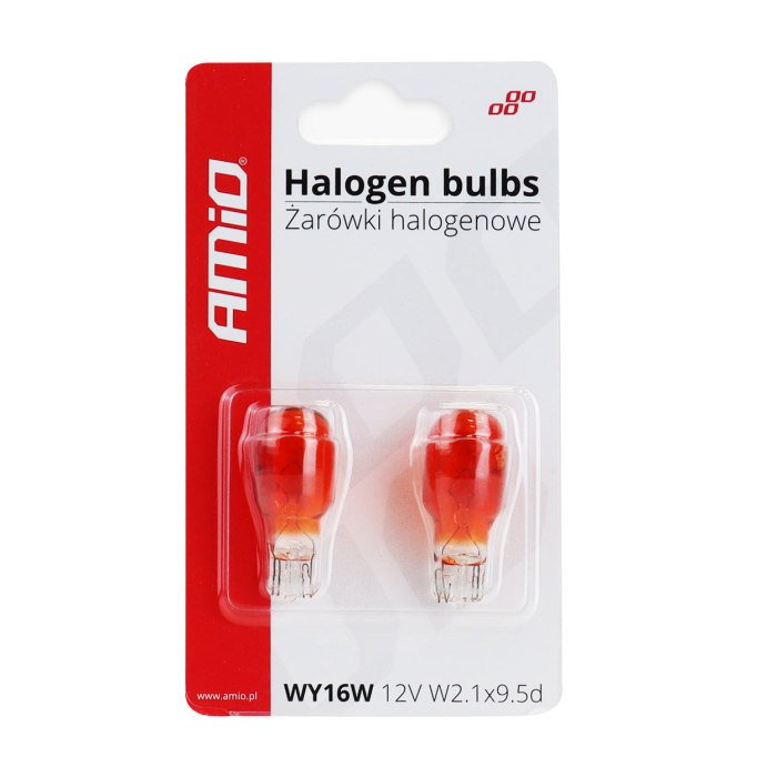 Set 2 Becuri Halogen T15 WY16W 12V, 16W, 190lm, Durată 1000h, Bază W2.1x9.5d [3]