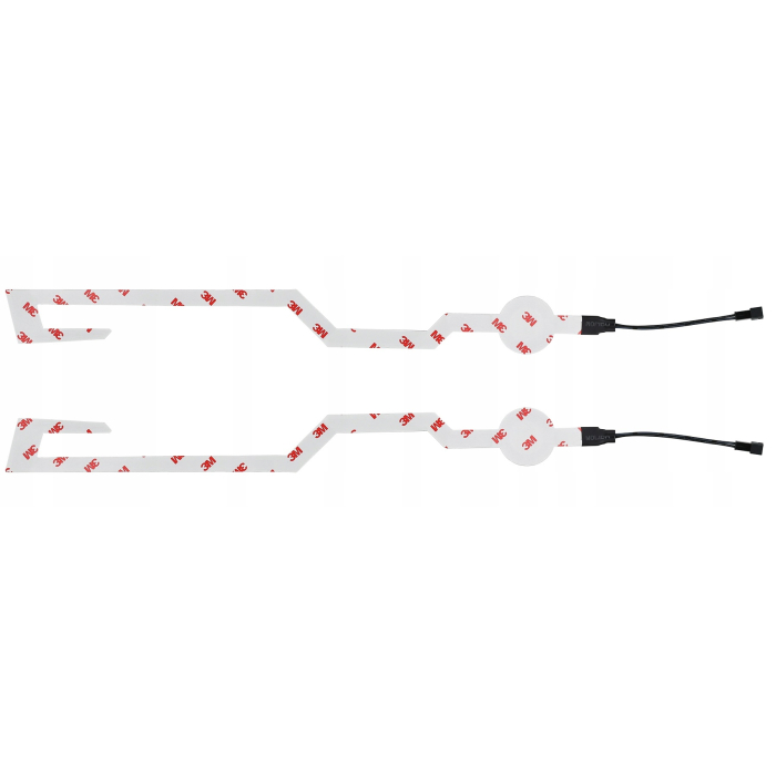 Set 2 benzi LED pentru iluminare casca moto culoare alba telecomanda cu fir alimentare baterii 12V – IoArtify.ro [3]