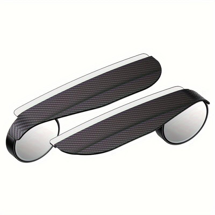 Set 2 buc Oglinzi Unghi Mort cu protectie ploaie finisaj Carbon culoare Neagra - IoArtify.ro [4]