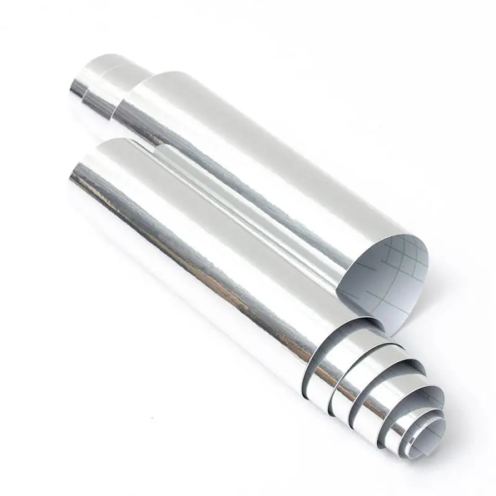 Set 2 bucati folie Crom pentru colantare oglinzi sau alte ornamente 35 x 35 cm grosime 0.1 mm - IoArtify.ro [2]