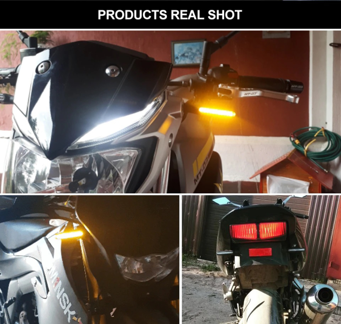 Set 2 lampi Semnalizare Moto SECVENTIALA cu 2 functii pozitie si semnalizare 12V - IoArtify.ro [8]