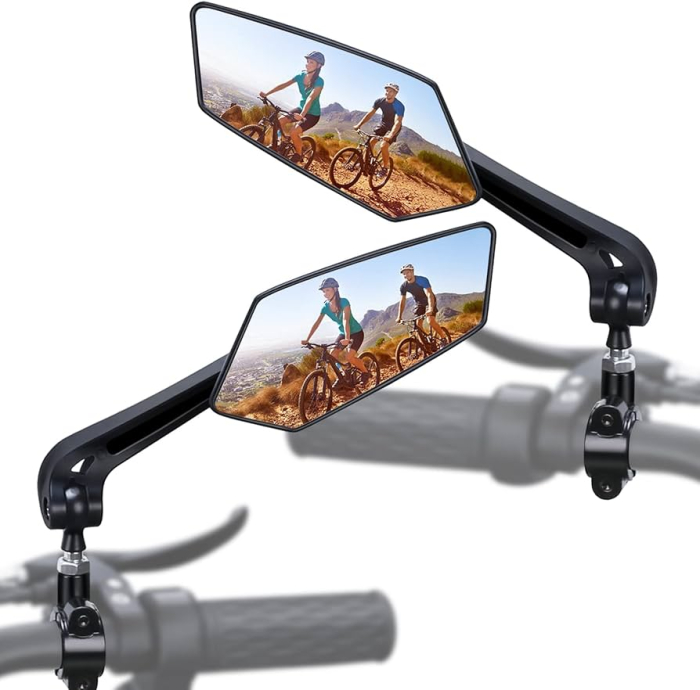Set 2 Oglinzi retrovizoare pentru bicicleta reglabile 360 grade culoare Neagra - IoArtify.ro [3]