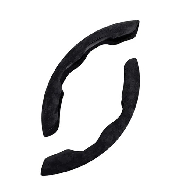 Set 2 ornamente volan finisaj ALCANTARA NEGRU dimensiune universala material rezistent – IoArtify.ro [3]