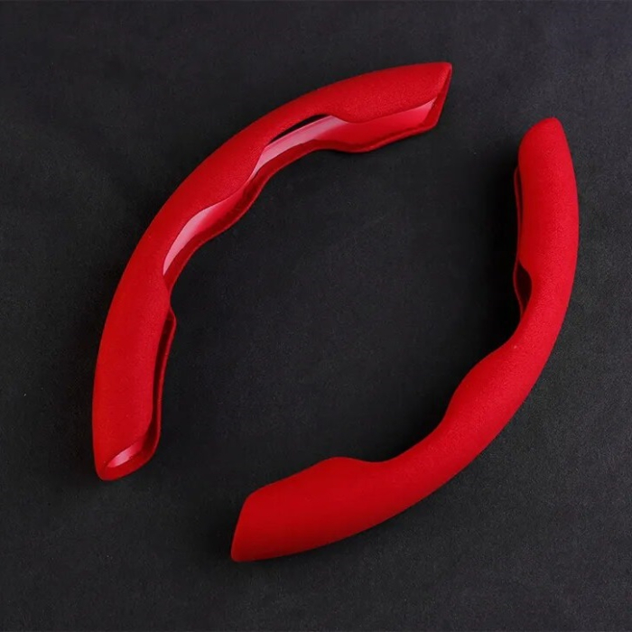 Set 2 ornamente volan finisaj ALCANTARA ROSU dimensiune universala – IoArtify.ro [2]