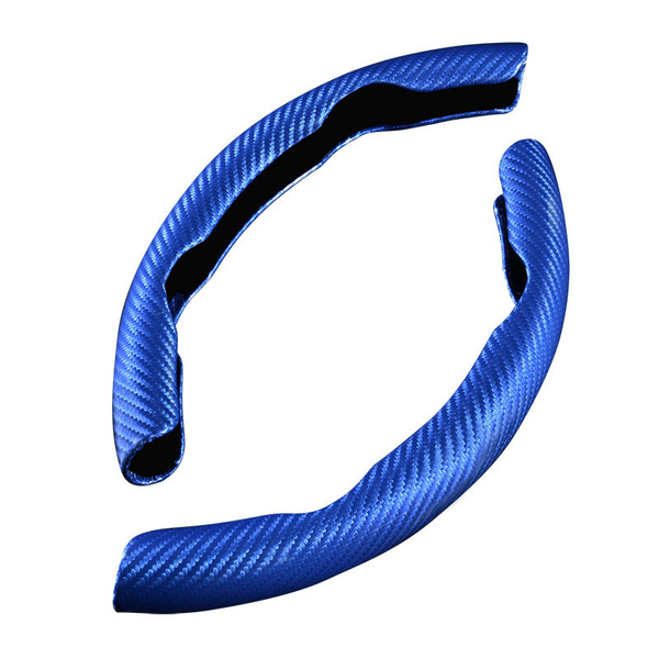 Set 2 ornamente volan finisaj CARBON ALBASTRU dimensiune universala - IoArtify.ro [2]