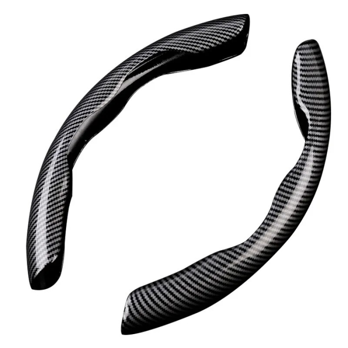 Set 2 ornamente volan finisaj CARBON NEGRU dimensiune universala - IoArtify.ro [3]