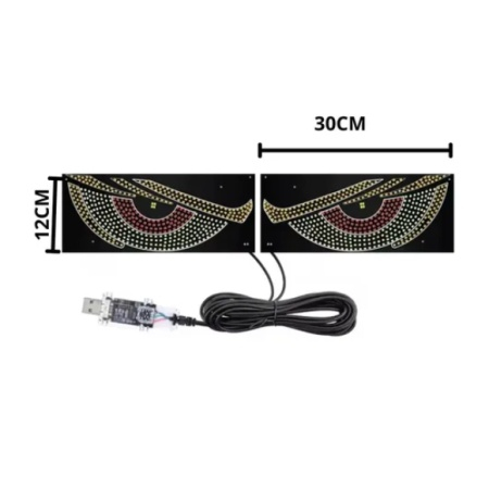 Set 2 Panouri LED Auto Devil's Eye XL8, 60 x 12 cm, Alimentare USB [2]