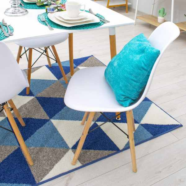 Set 2 Scaune Acerenza Stil Scandinav cu Picioare din Lemn de Fag si Cadru Metalic Maxim 100 Kg 40 x 50 x 77 cm Alb – IoArtify.ro [8]