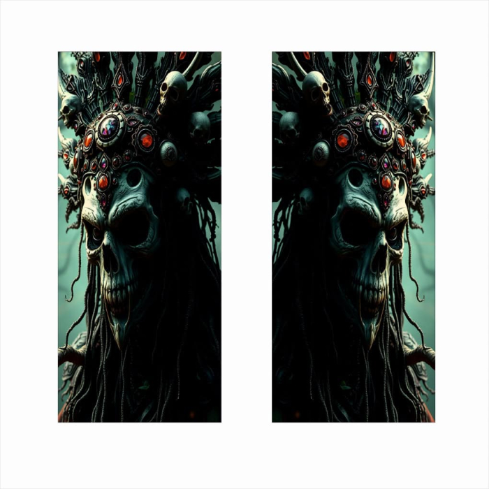 Set 2 stickere decorative pentru stalpii usilor print autoadeziv de inalta rezolutie 2 buc x 50 x 22 cm cod AVX-SSU-13 - IoArtify.ro [2]