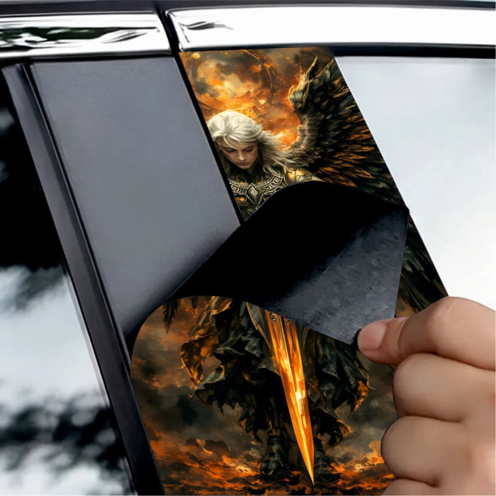 Set 2 stickere decorative pentru stalpii usilor print autoadeziv de inalta rezolutie 2 buc x 50 x 22 cm cod AVX-SSU-22 – IoArtify.ro [3]